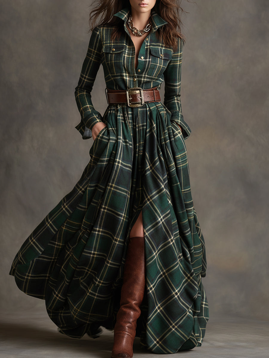 Jacqueline - Classic Button-Up Shirt Dress