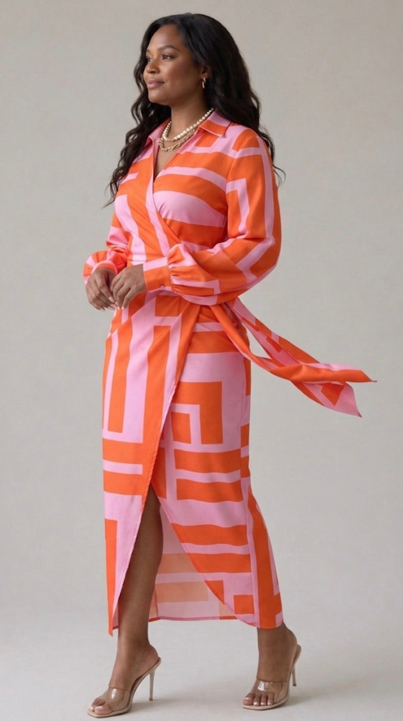 Giuliana | Printed Wrap Dress