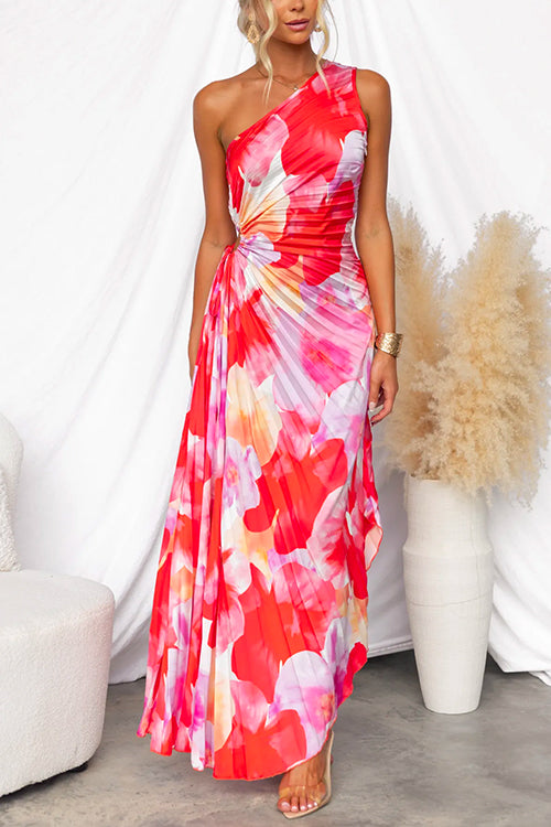 Penelope | Pleated One-Shoulder Dress