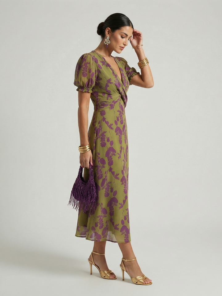 Sabrina | Relaxed Floral Midi Dress