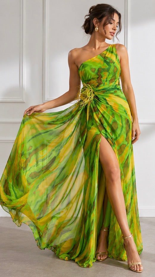 Yvette | Vibrant Draped Dress