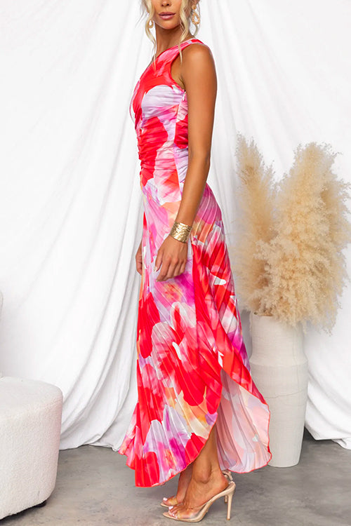 Penelope | Pleated One-Shoulder Dress