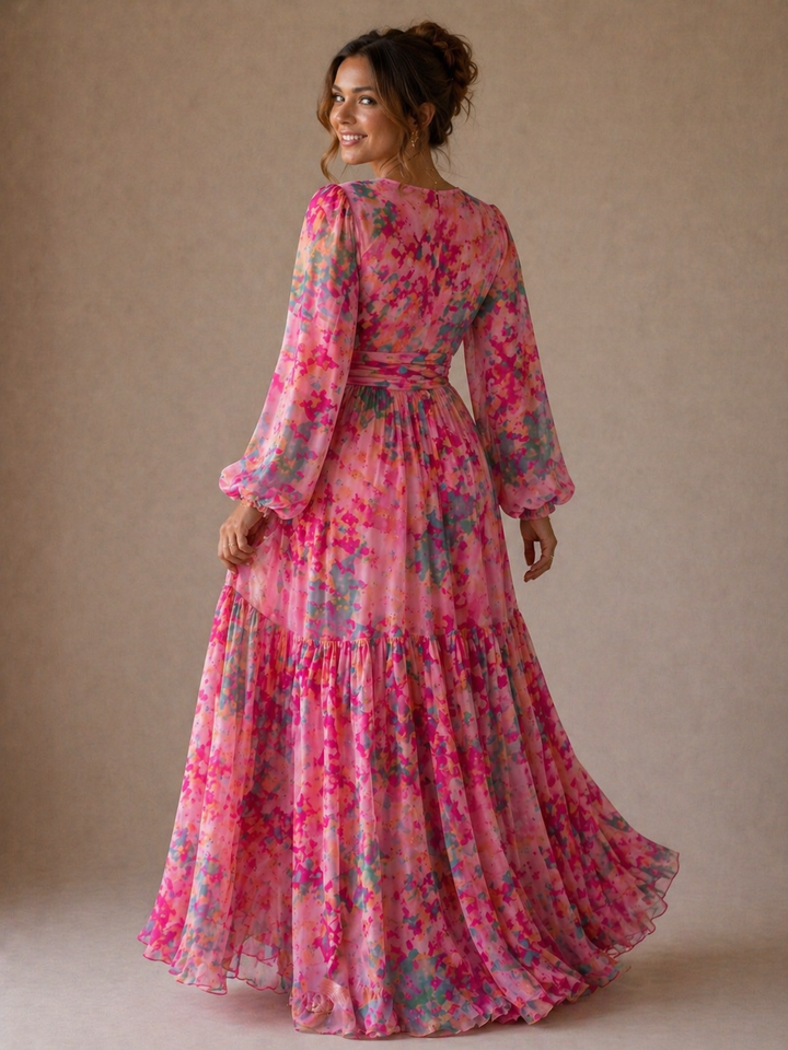 Brunella | Wrap Dress with Floral Print