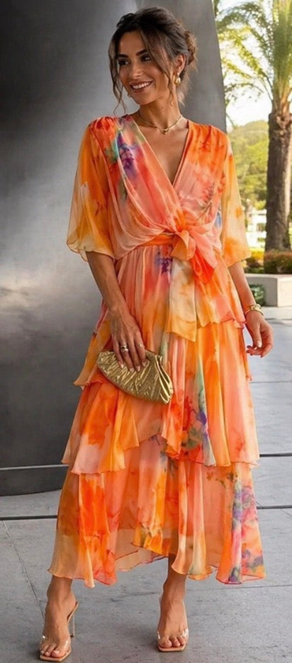 Daniela | Layered Floral Sun Dress