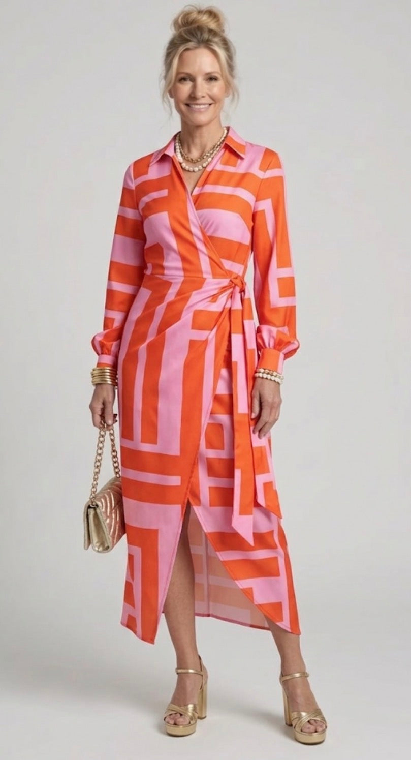 Giuliana | Printed Wrap Dress