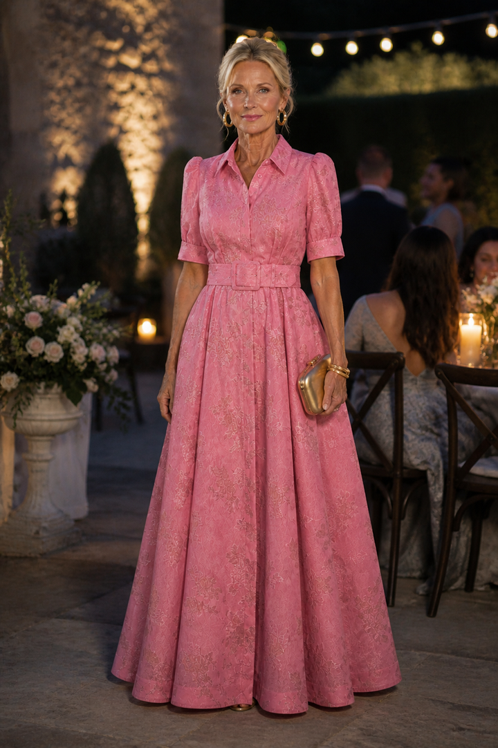 Seraphina | Belted Floral Maxi Dress