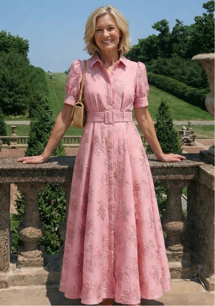 Seraphina | Belted Floral Maxi Dress