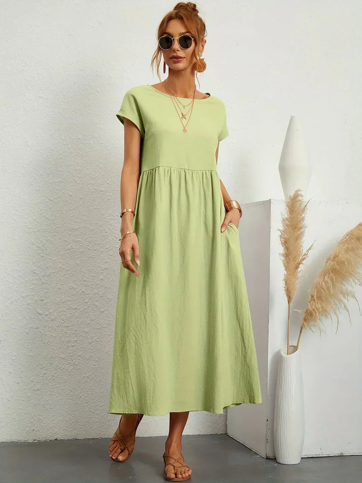 Gabrielle™ — Flowing Midi Dress Timeless Elegance