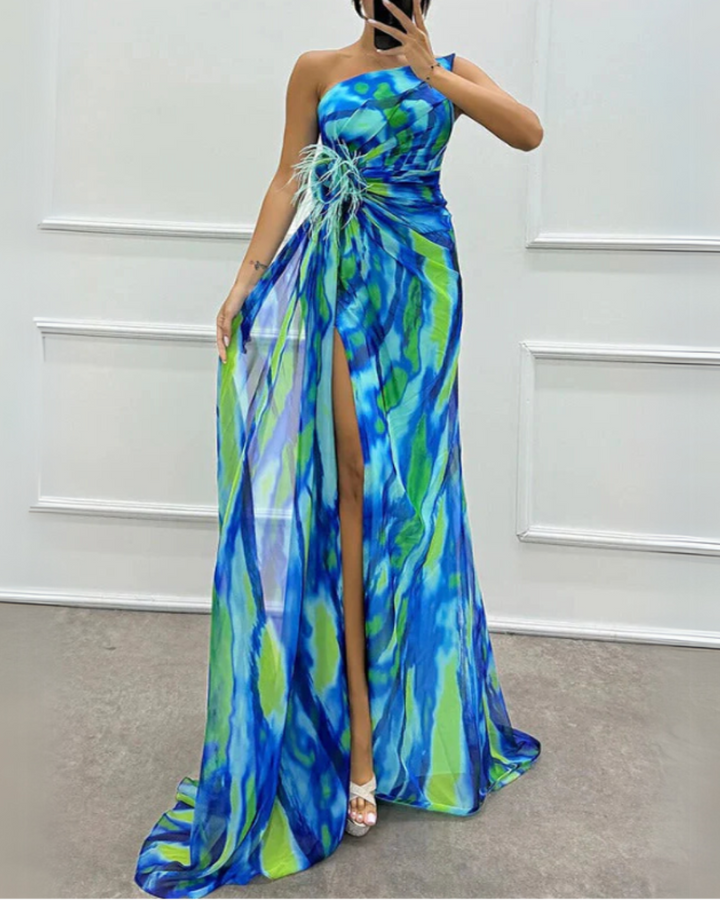 Yvette | Vibrant Draped Dress