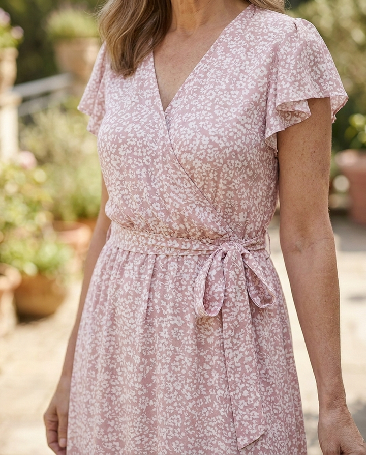 Odette | Off Shoulder Floral Smocked Midi Dress